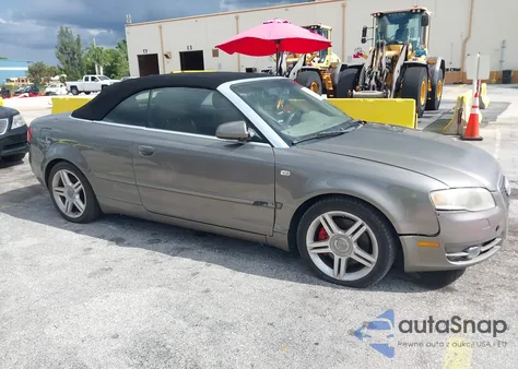 2007 Audi A4 2.0T z USA, uszkodzony, nr VIN WAUAF48H47K027346